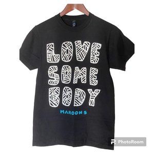 Maroon 5 Love Some Body Tour T-Shirt Men's S Black Music Band New Adam Levine